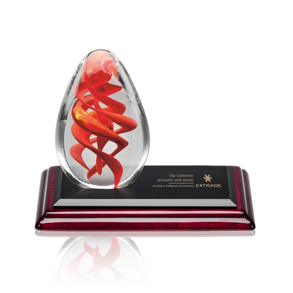 Helix Award on Rosewood Base 1