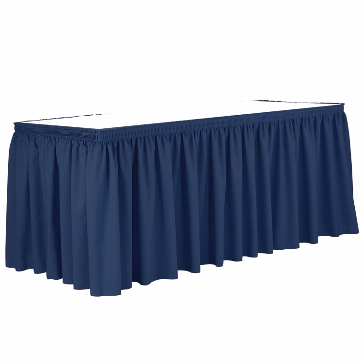 Non-Printed 17' Shirred Table Skirt