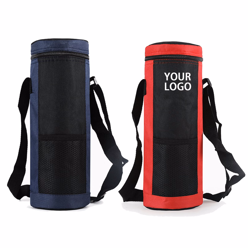 Oxford Fabric Insulated Bottle Tote 12.8" x 4.2"