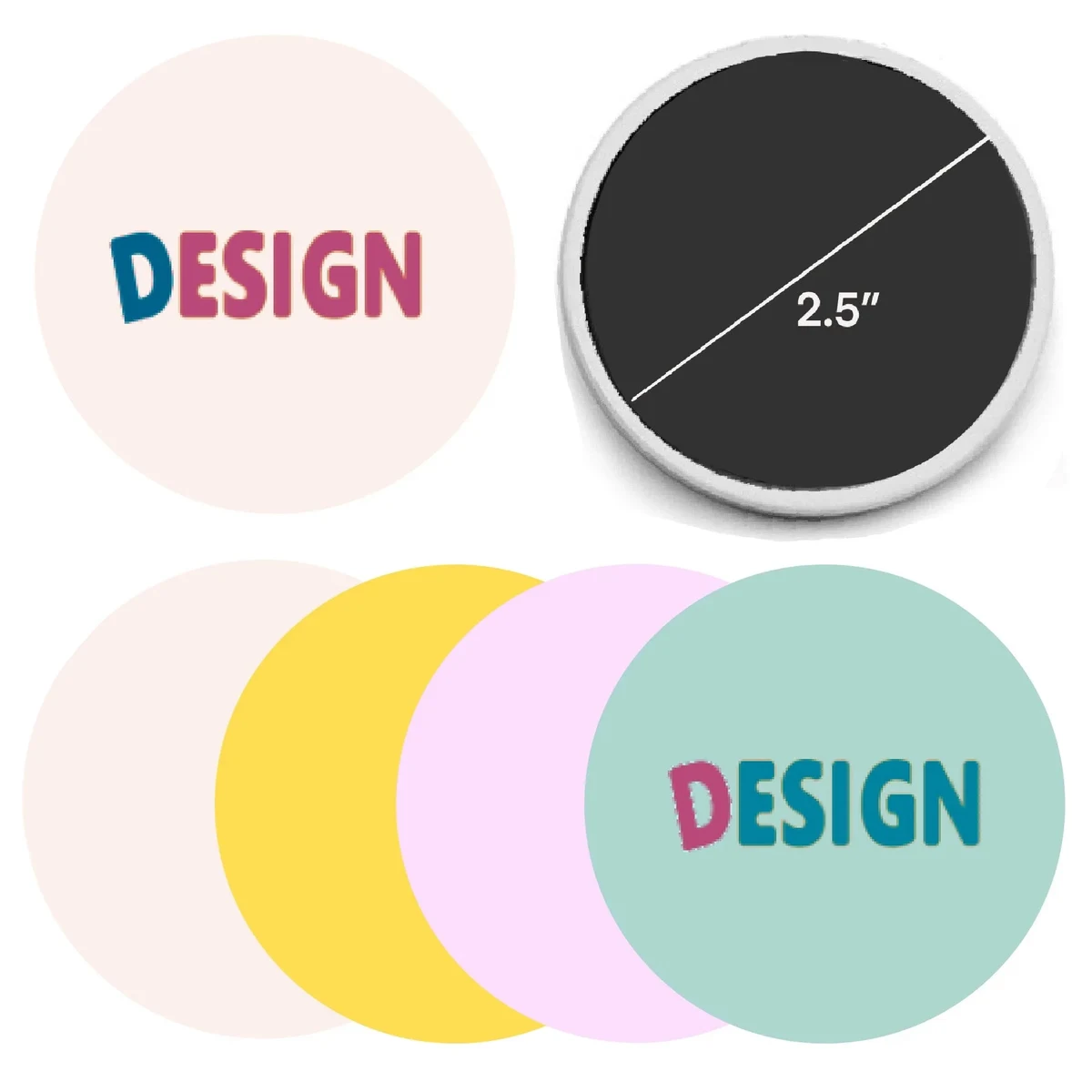 Round Ceramics Magnet MOQ 50pcs 1