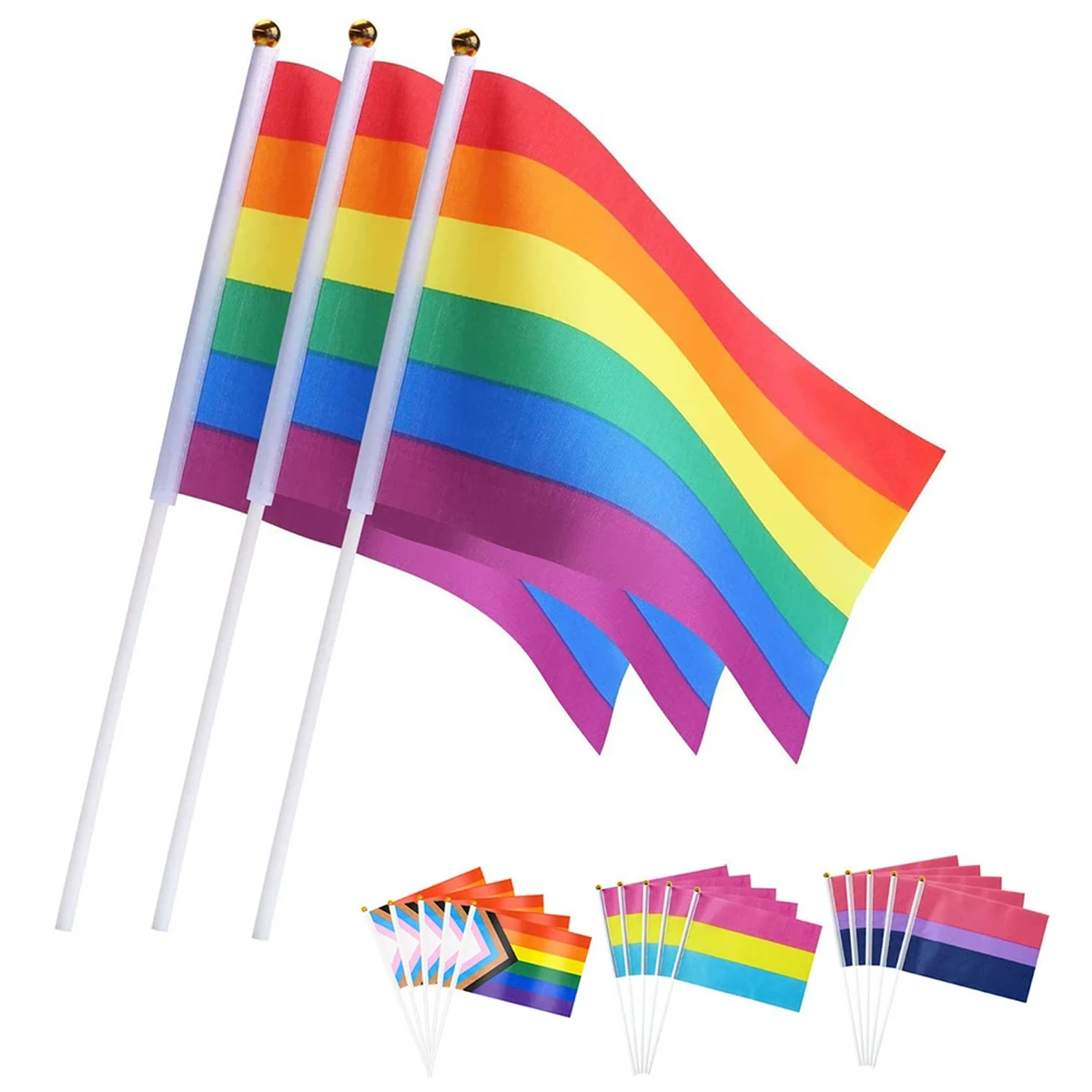 Rainbow Hand-Waved Flag 200MOQ 1
