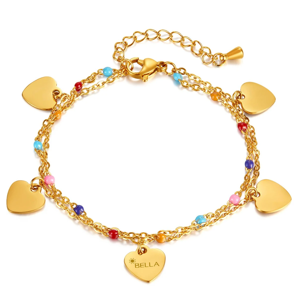 Stainless Steel Dopamine color love bracelet 1