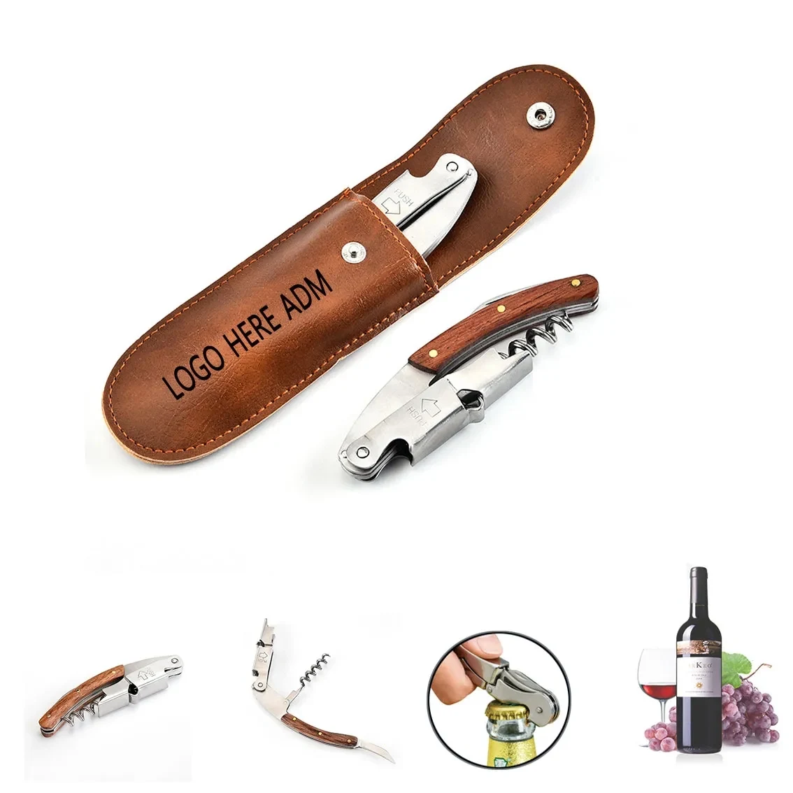 Wine Bottle Opener with Rosewood 1