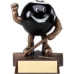 Billiards Lil' Buddy Resin Award 1