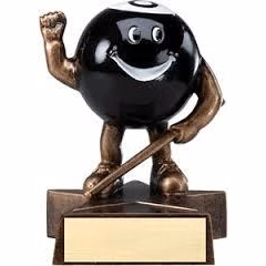 Billiards Lil' Buddy Resin Award