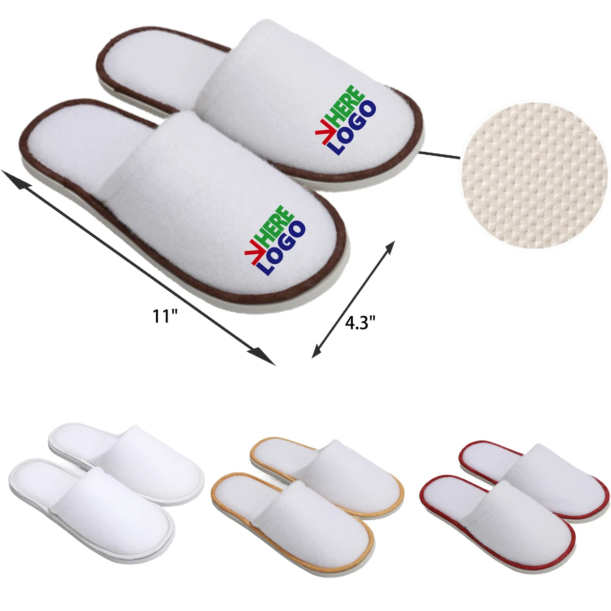 Lightweight Thickened Disposable Hotel Slippers 1