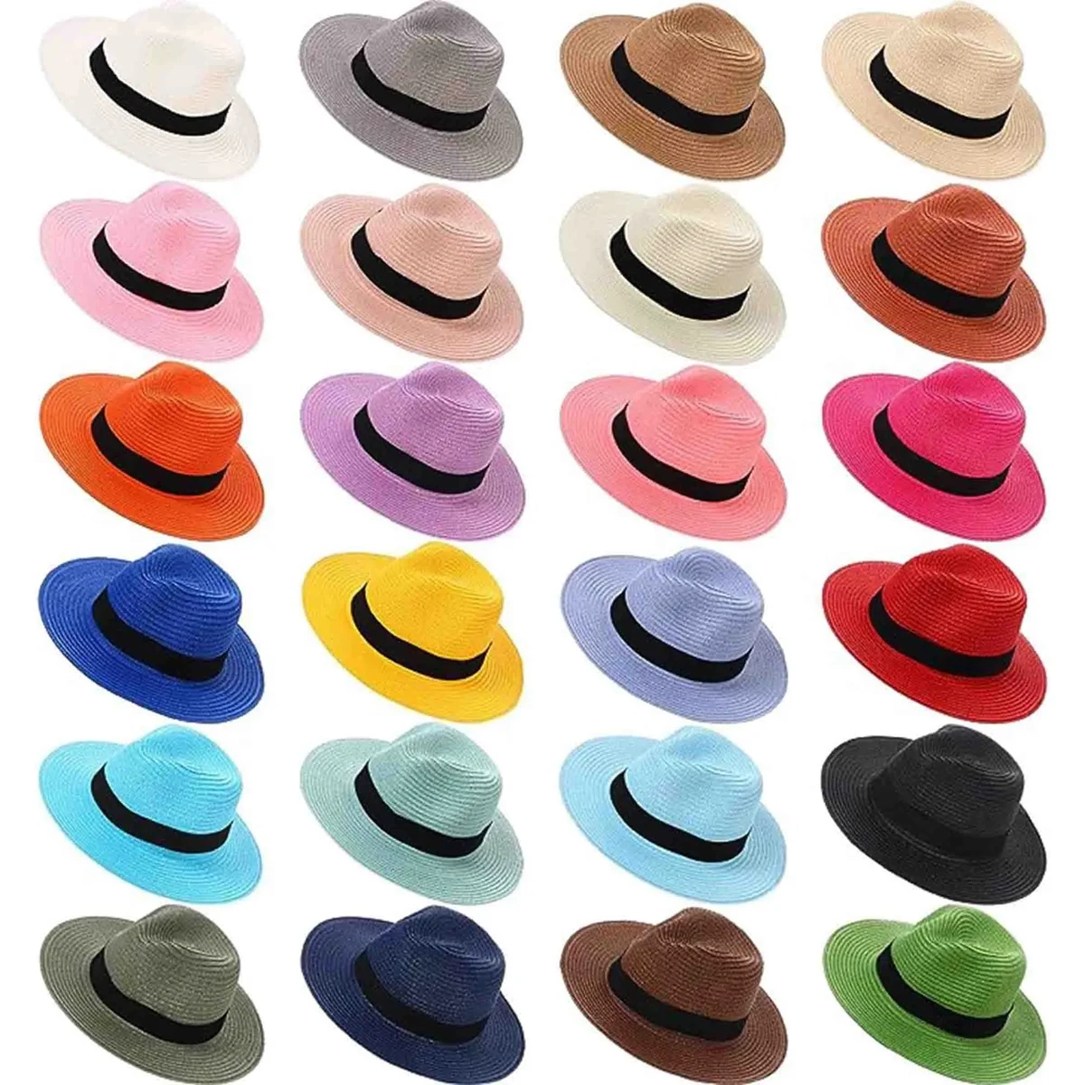 Wide Brim Straw Beach Hat 1