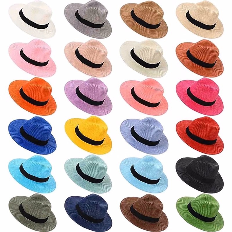 Wide Brim Straw Beach Hat
