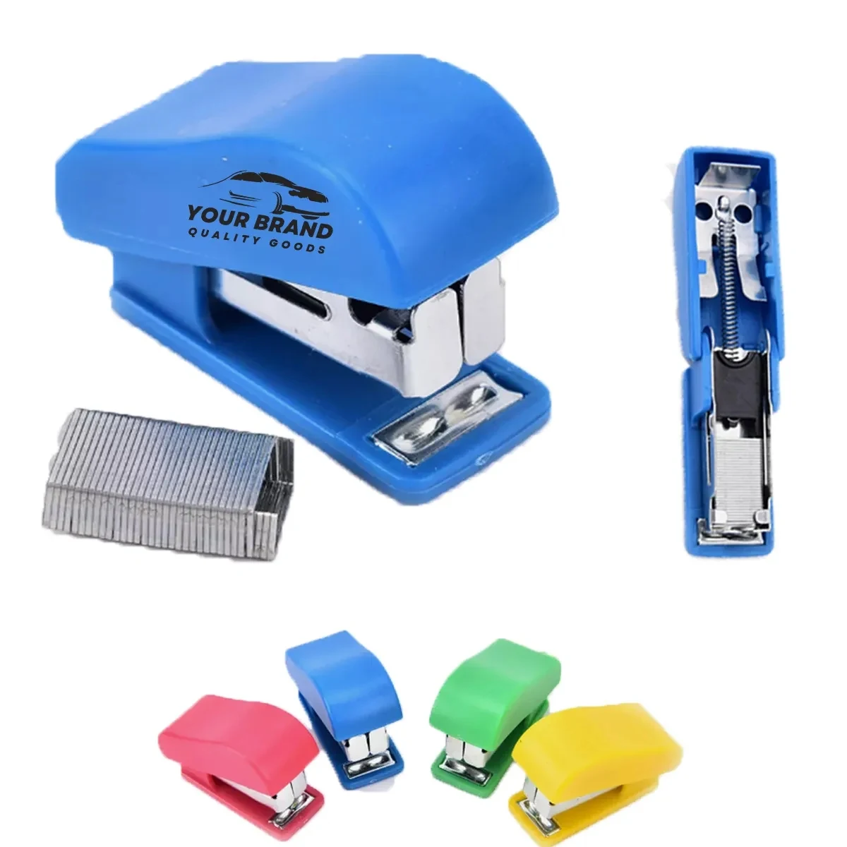 Portable Office Tiny Stapler Small Labor-saving Cartoon Set 1