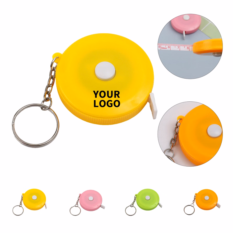 Pocket Size Measuring Tape Keychain 2" Diameter
