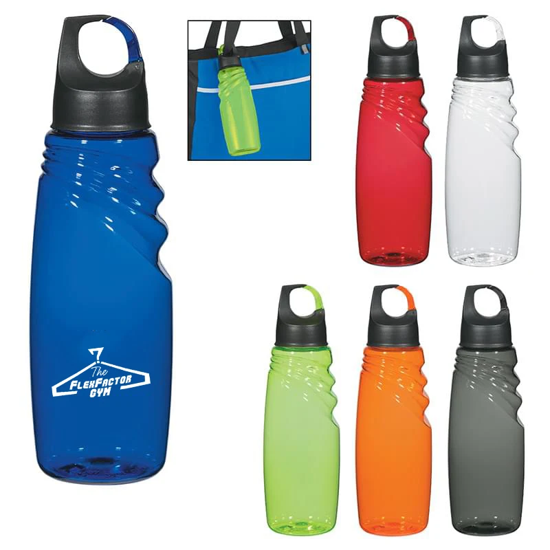 24 Oz. Crest Carabiner Sports Bottle 1