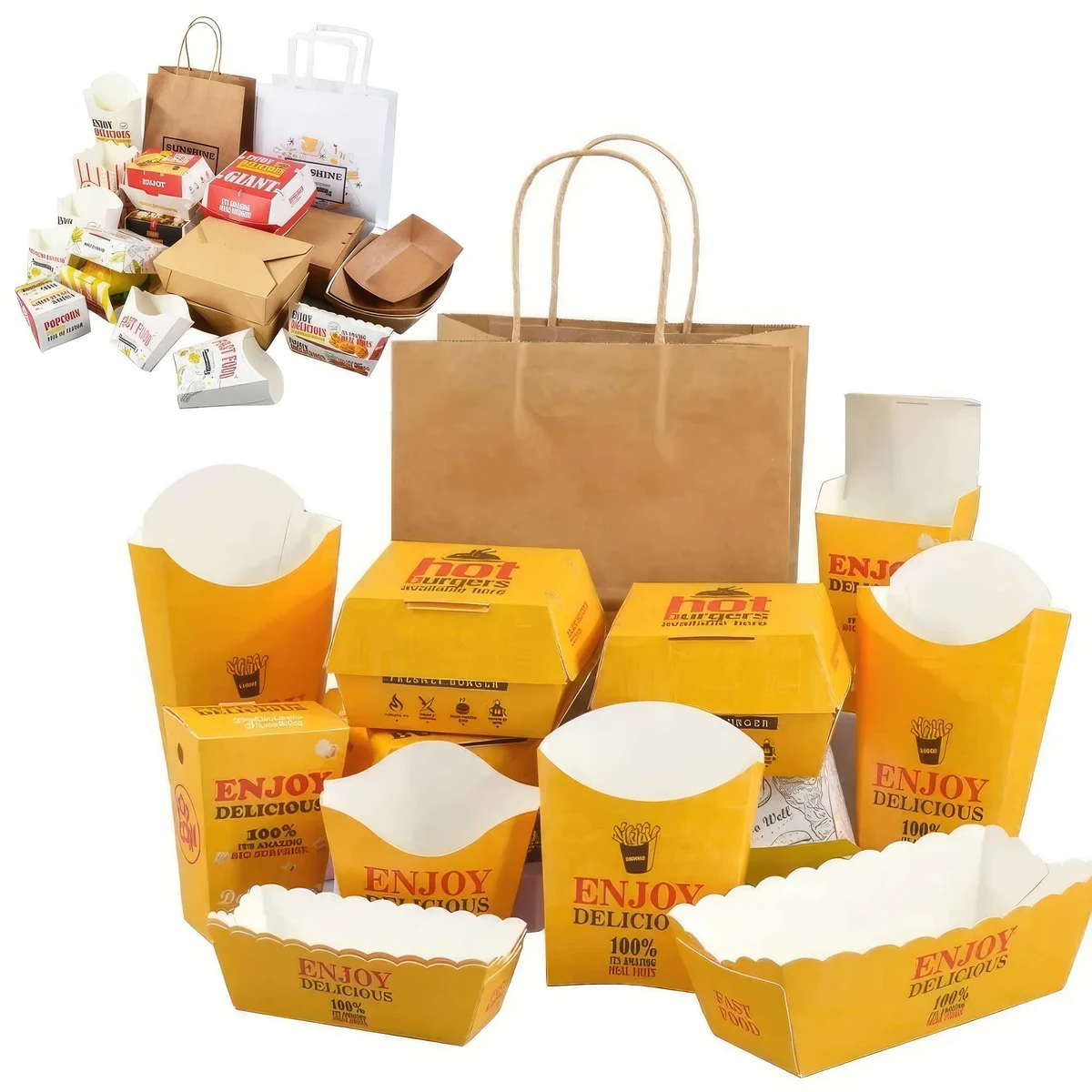 Custom Printed Fast Food Packaging Boxes 1