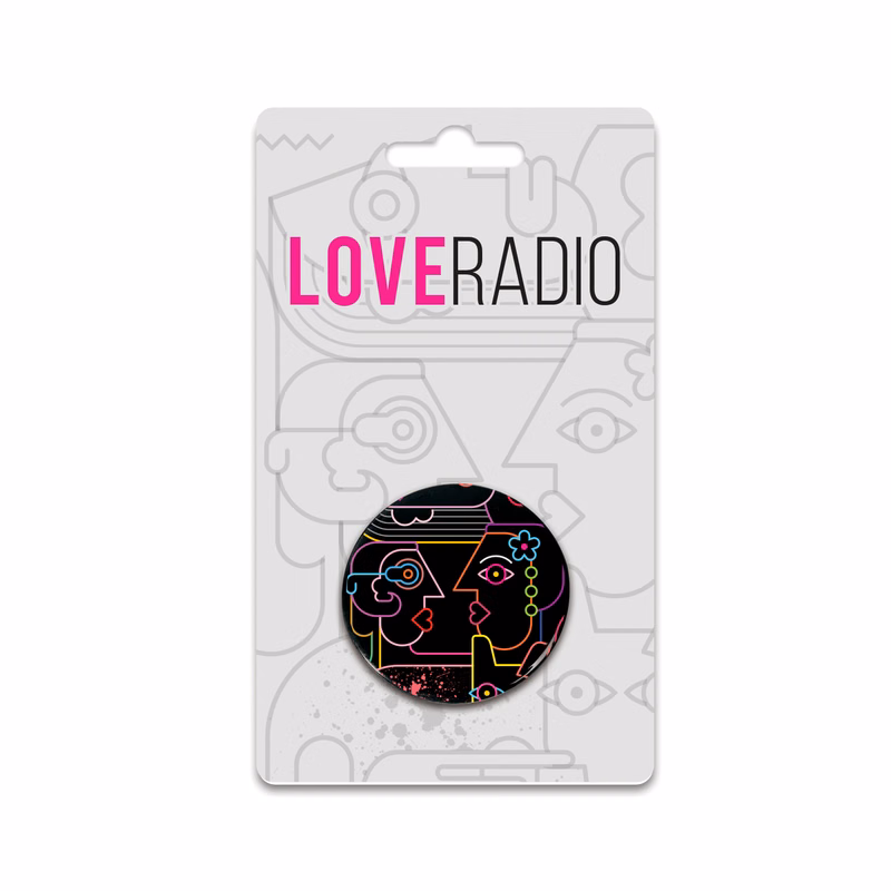 One 1.5" Pin-Back Button on Backing Card