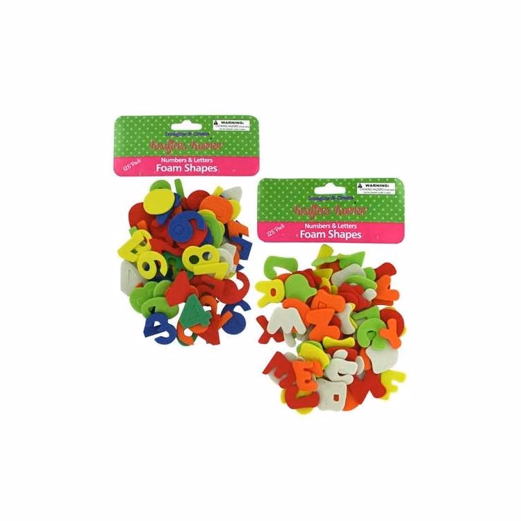 Numbers & Letters Foam Shapes Set 125Pk