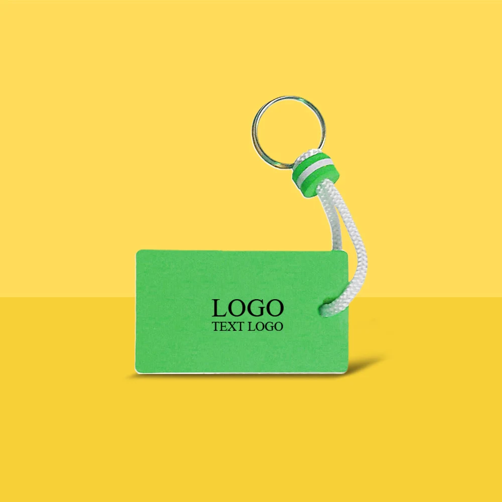 Rectangle EVA Floating Keychains 1