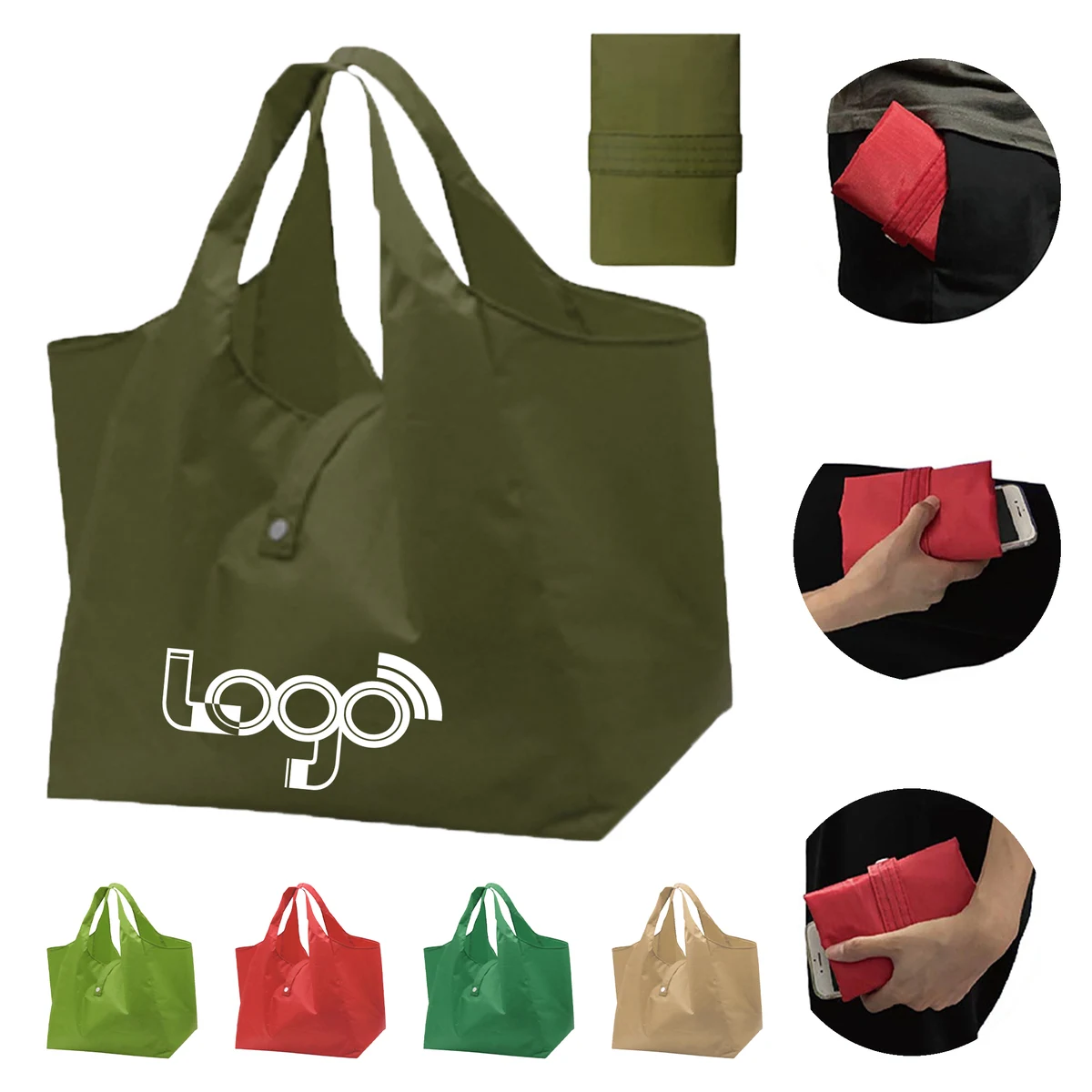 Brandable Foldable Bag With Recyclable Packaging 1