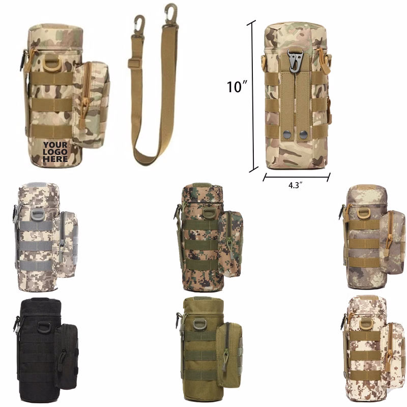 Tactical Outdoor Water Bottle Bag With Shoulder Strap