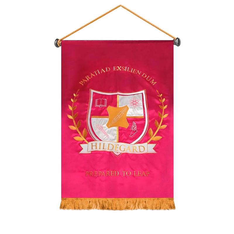 Custom Embroidered Podium Banners - 3.5' x 5'