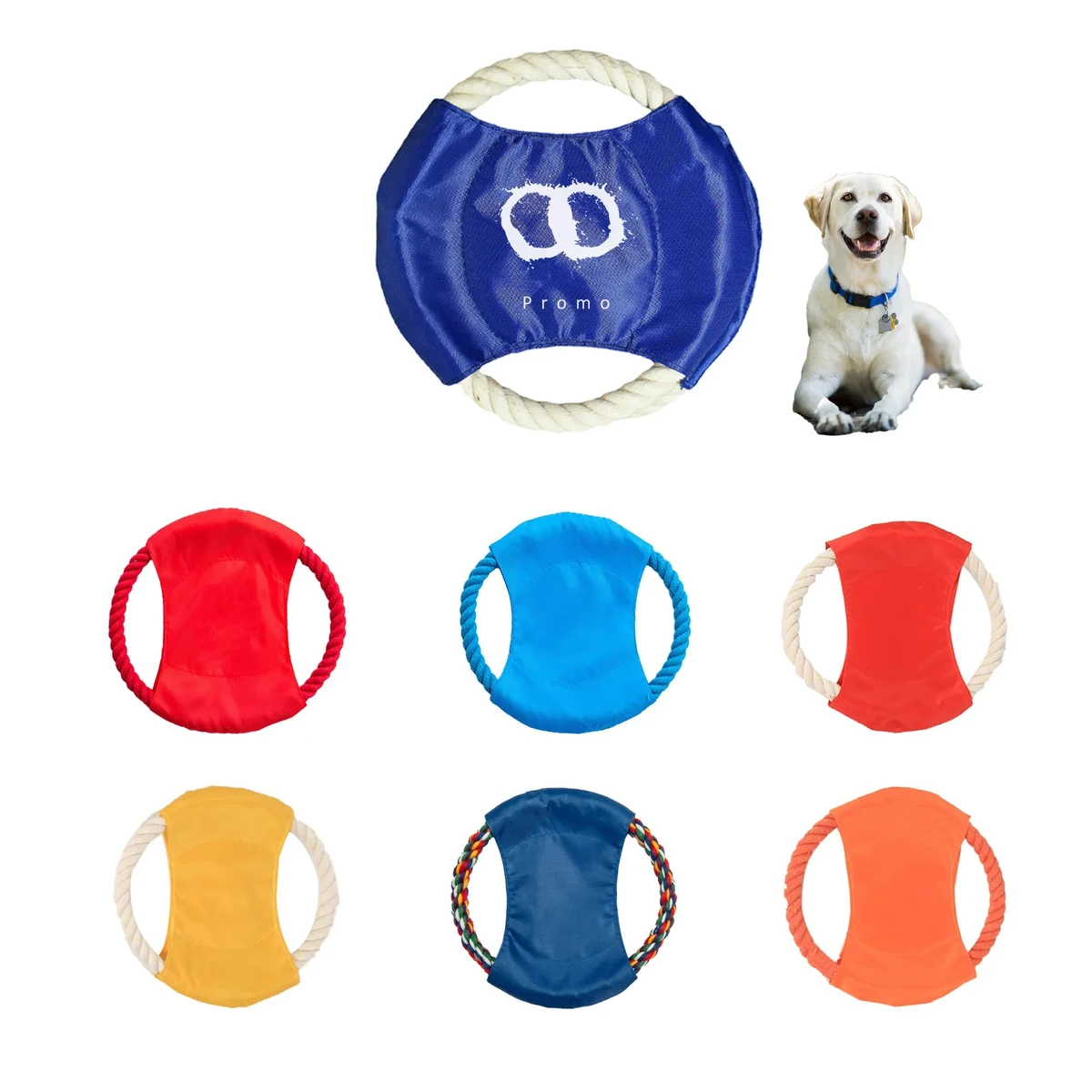 MOQ50 Pet Cotton Rope Flying Disc 1