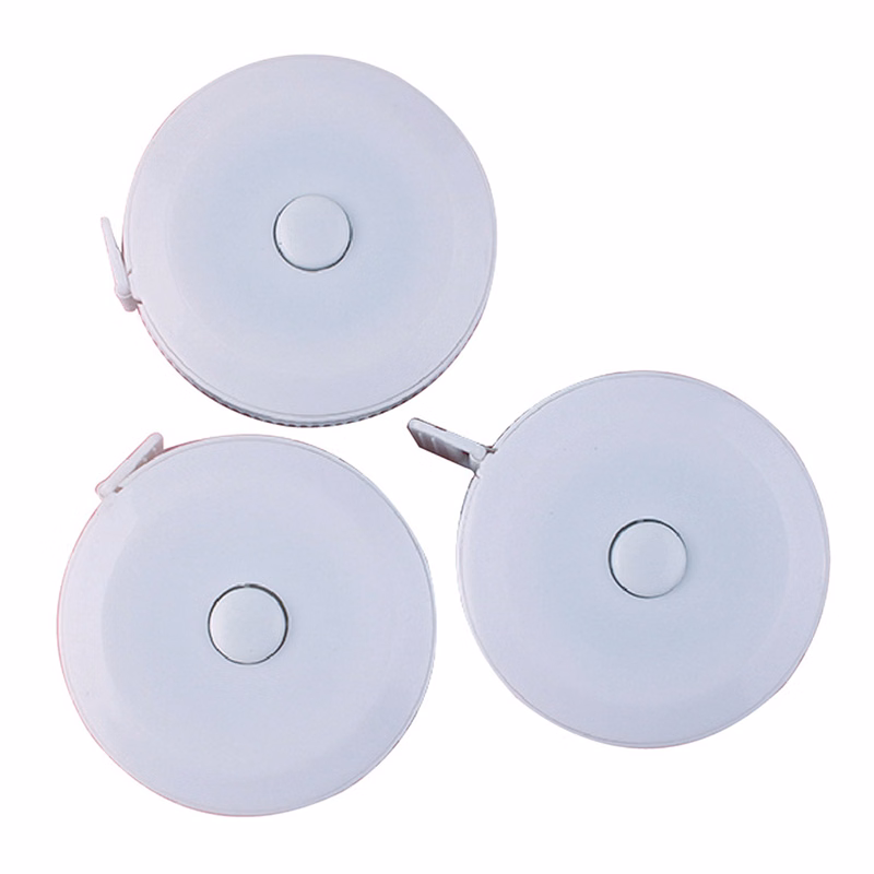 Automatic retractable 1.5m 60 inch white tape measure