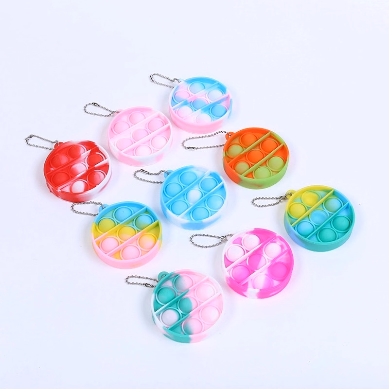 Push Popping Bubble Keychain