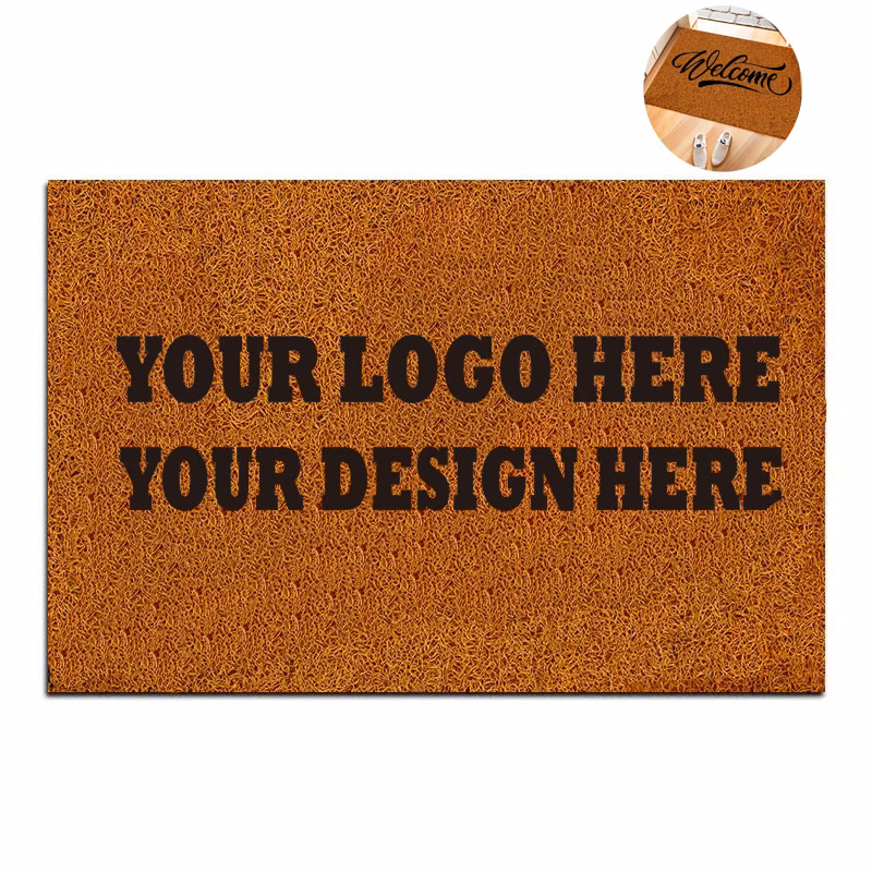 Flocked Faux Coco Floor Mat