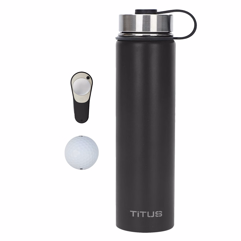 25 oz TiTUS® SS Water Bottle, Srixon® Golf Balls & Pitchfix® Icon Divot Tool Gift Set
