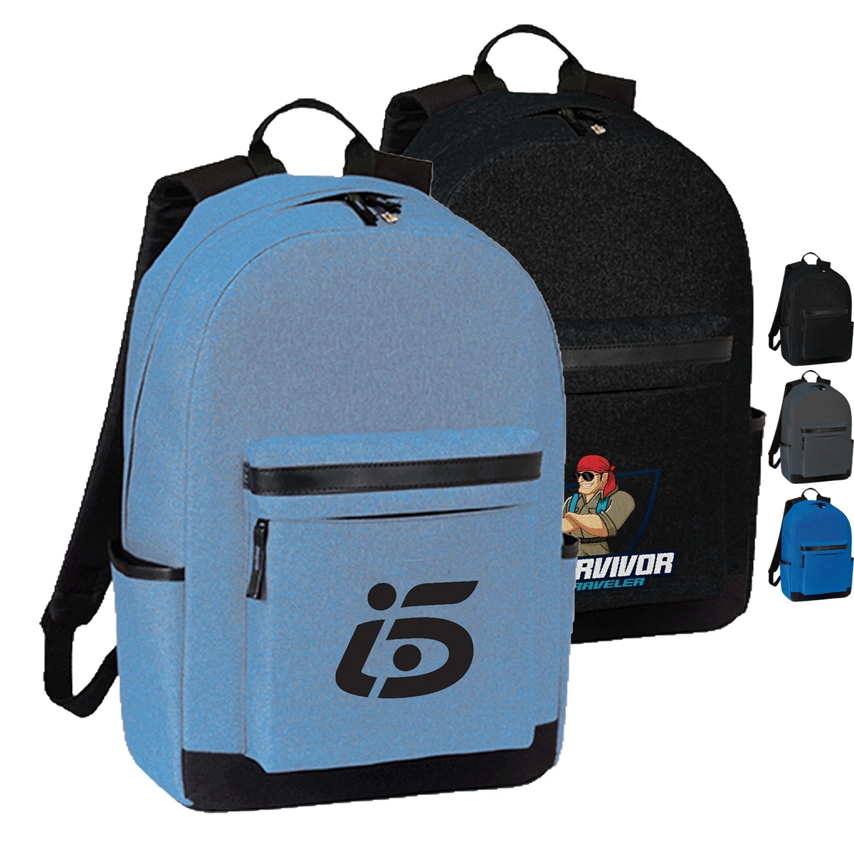 Premium TrendLine Campus Canvas Laptop Backpack (12” x 18” x 5”) 1