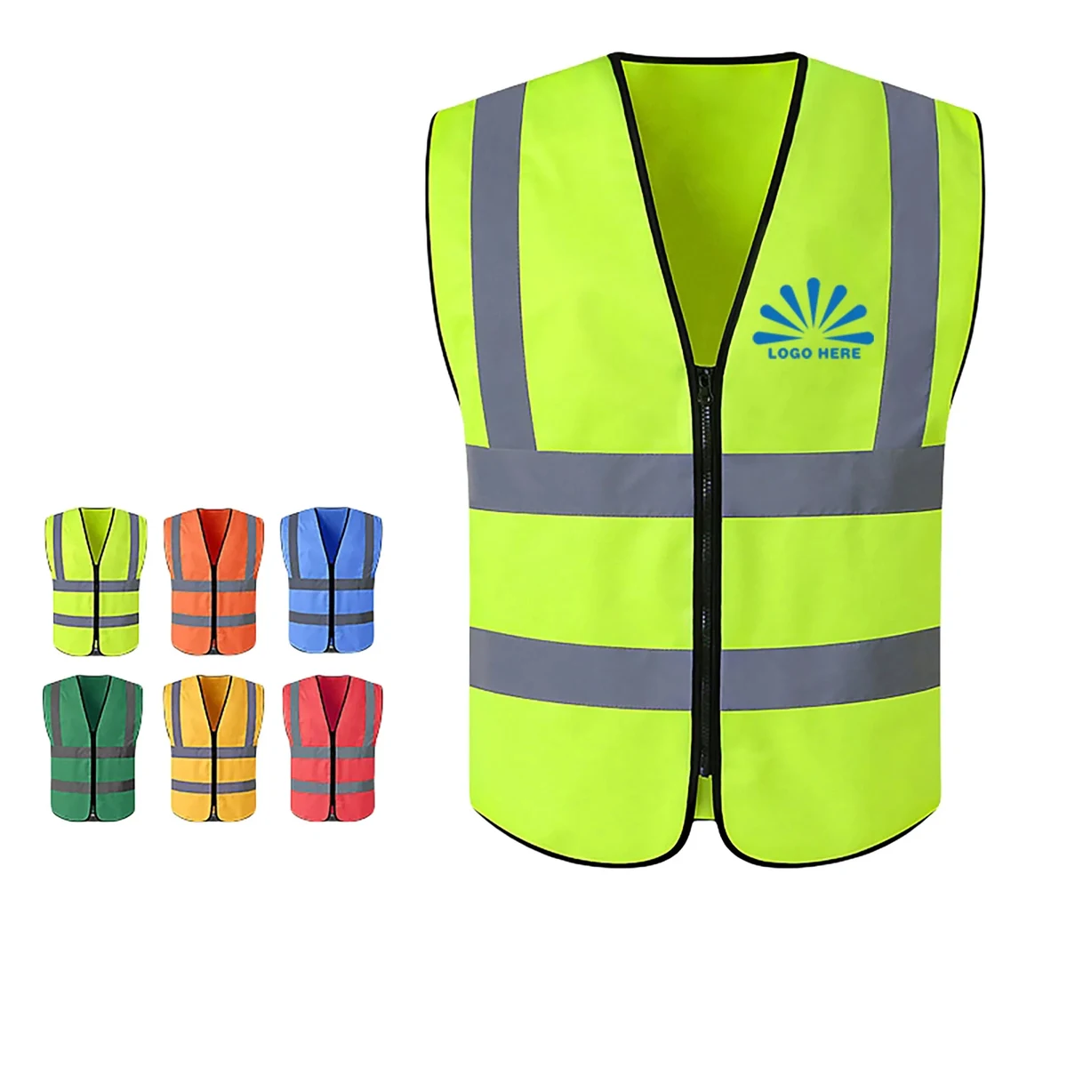High Visibility Mesh Construction Vest 1