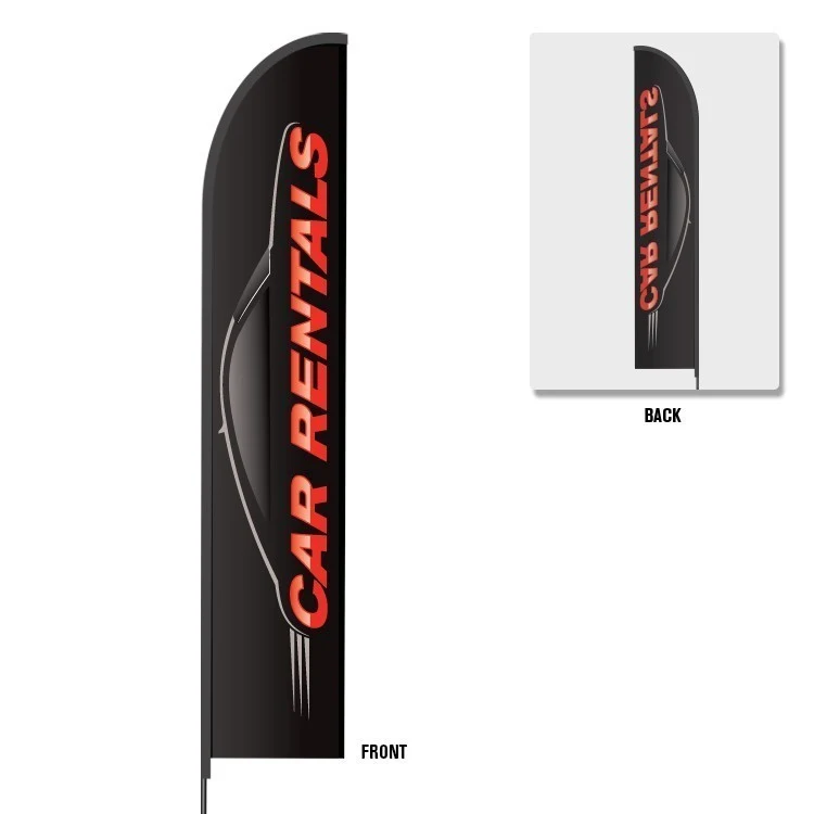 Flex Banner™ Evo™ Flag Only, Single-Sided 15' Feather Flag, outdoor feather flag Pro Sleeve 1