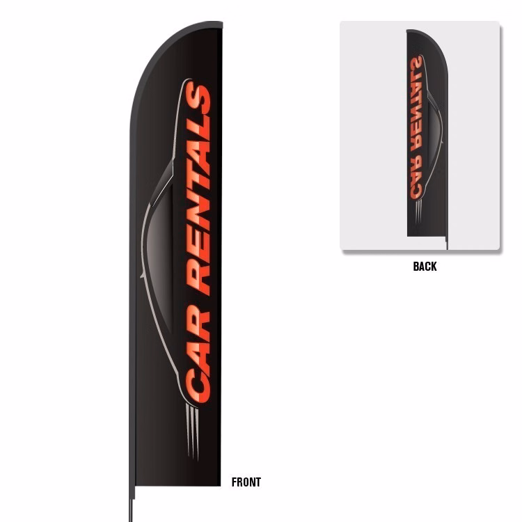 Flex Banner™ Evo™ Flag Only, Single-Sided 15' Feather Flag, outdoor feather flag Pro Sleeve