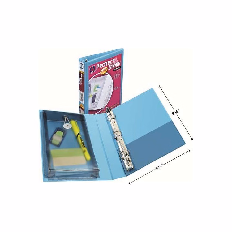 1" Mini Durable View Binder - Blue