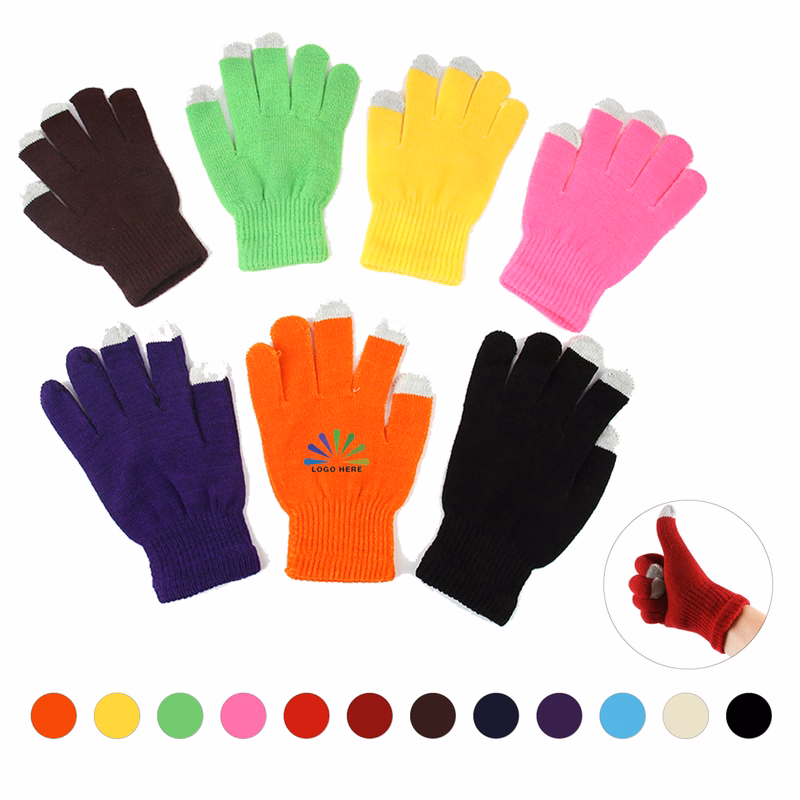 Warm Knit Touchscreen Gloves For Adults And Youth