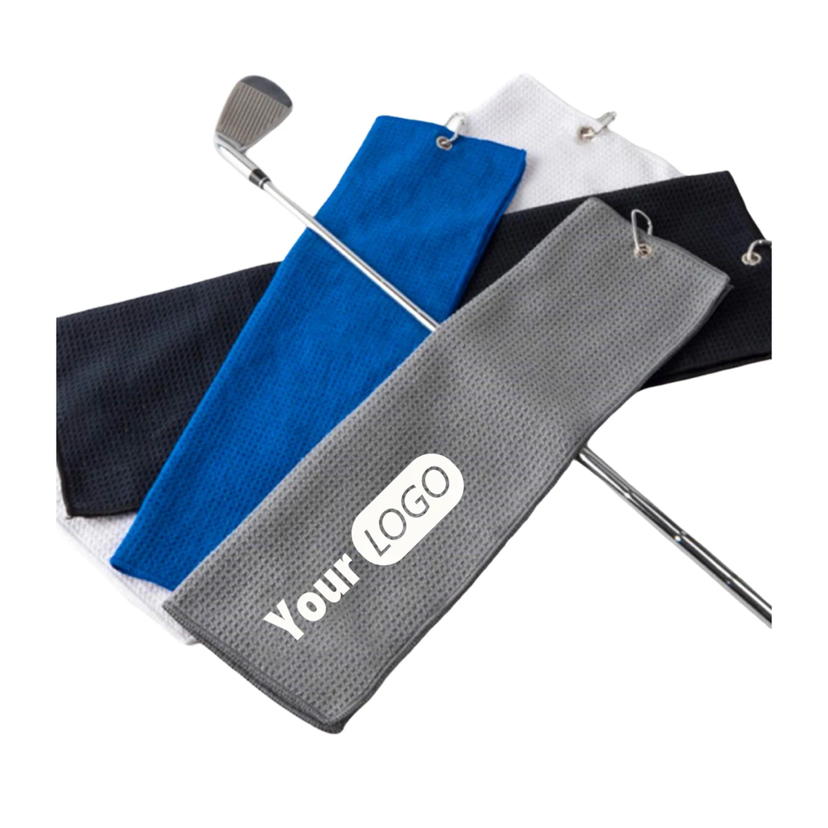 Golf Towel 16" x 20" Featuring Grommet and Hook 1