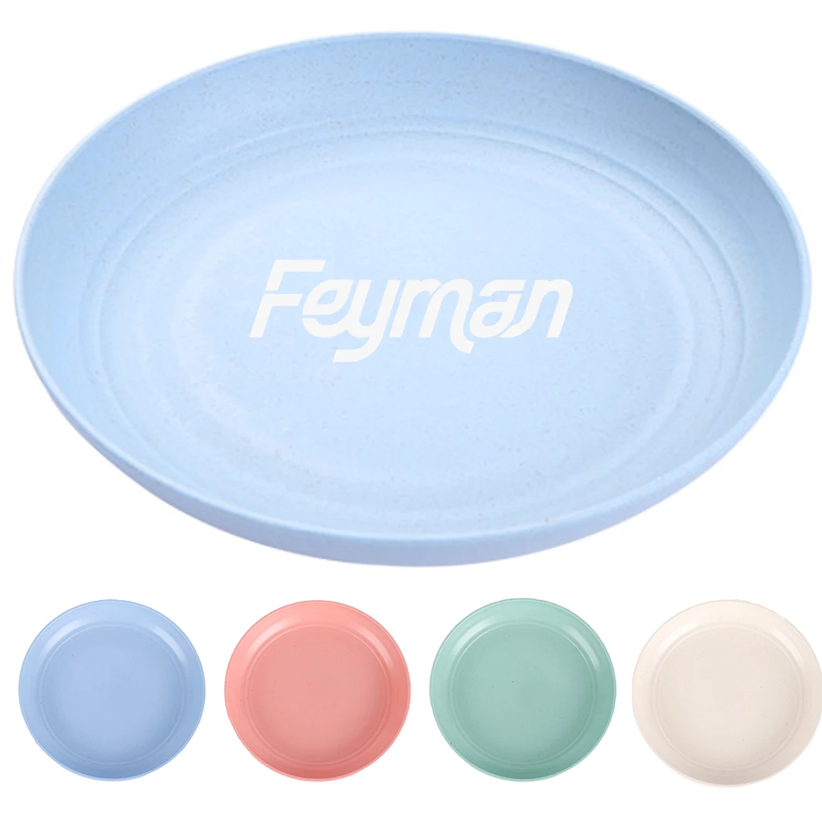 9 Inch Food Grade Wheat Straw Plates 1