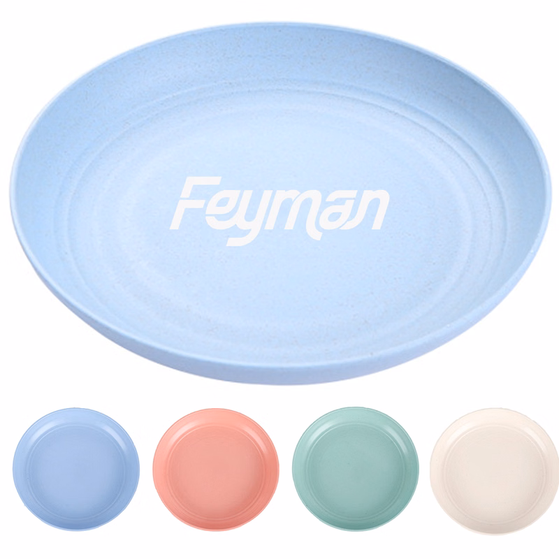 9 Inch Food Grade Wheat Straw Plates