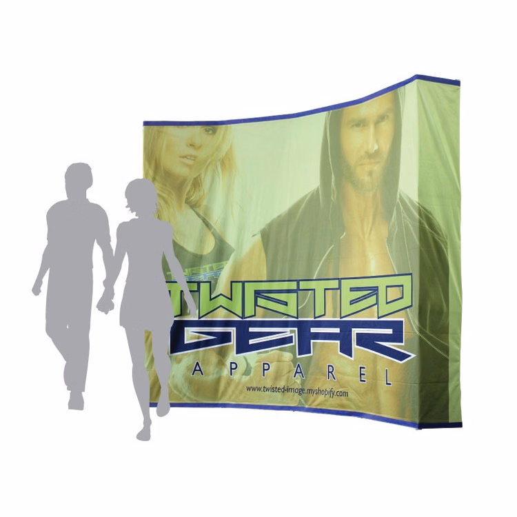 10x8 Curved Pop-Up Wall Display