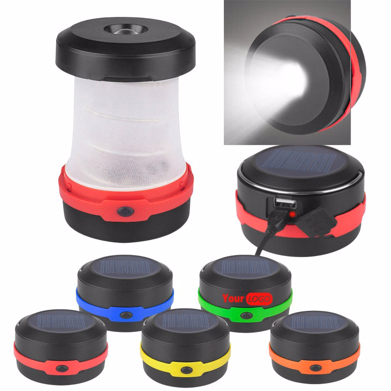 Lantern Solar Phone Charger Collapsible LED Camping