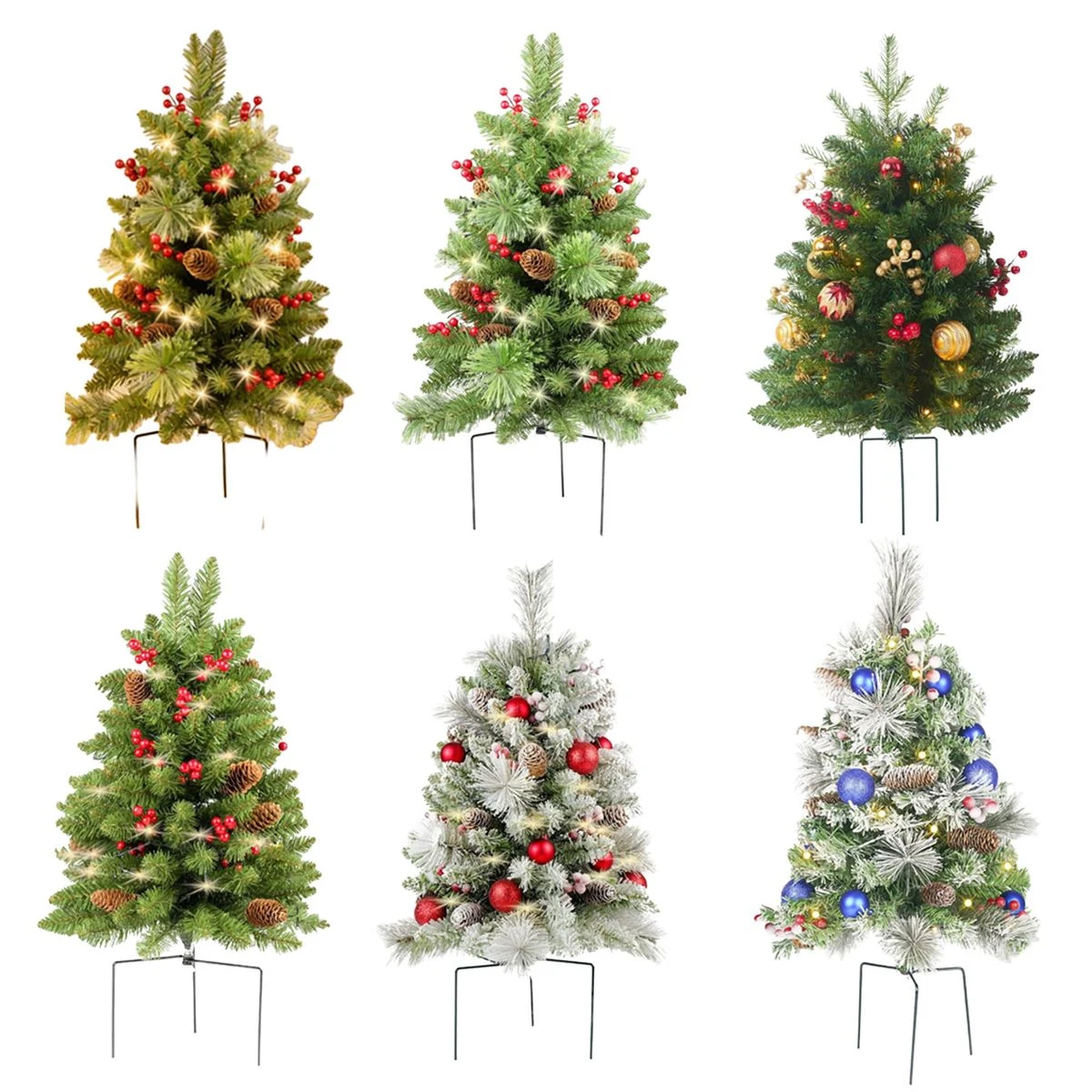 Outdoor Illuminated Christmas Tree 1