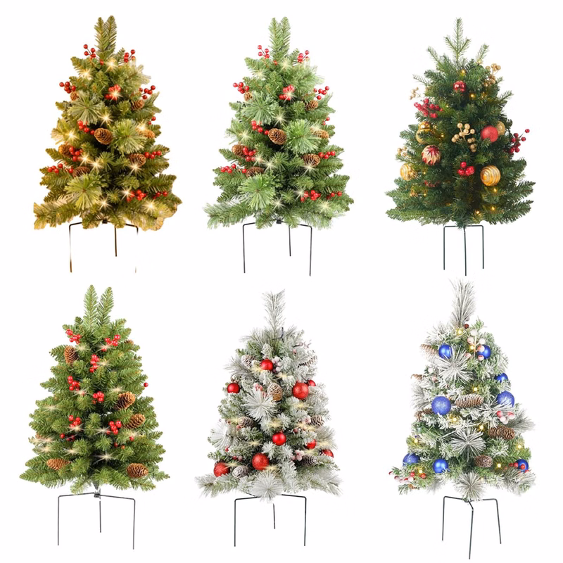 Outdoor Illuminated Christmas Tree