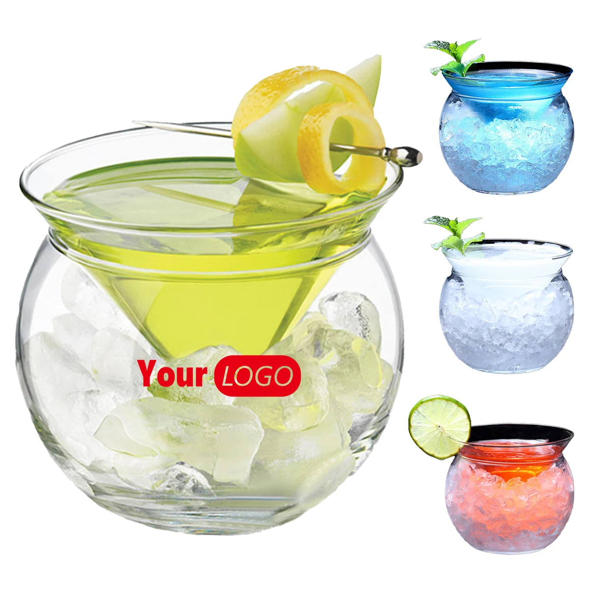 Glass Creative Circular Cocktail Cup 1
