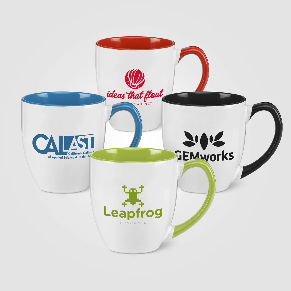 15 oz. Two-Tone Ceramic Bistro Mug 1