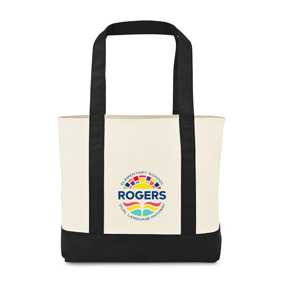 Large Canvas Tote, custom tote bag with logo imprint 1