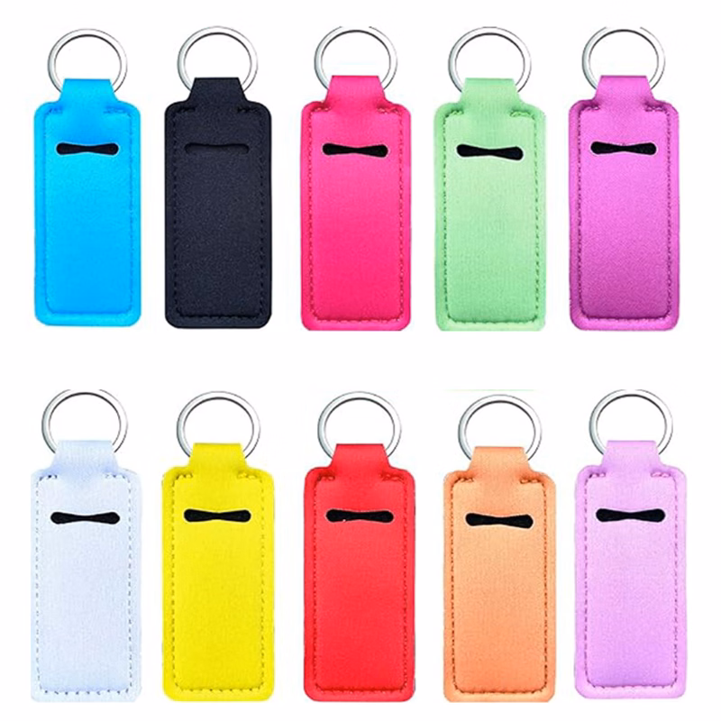 Portable Custom Full Color Outdoor Lipstick Caser With Keychain
