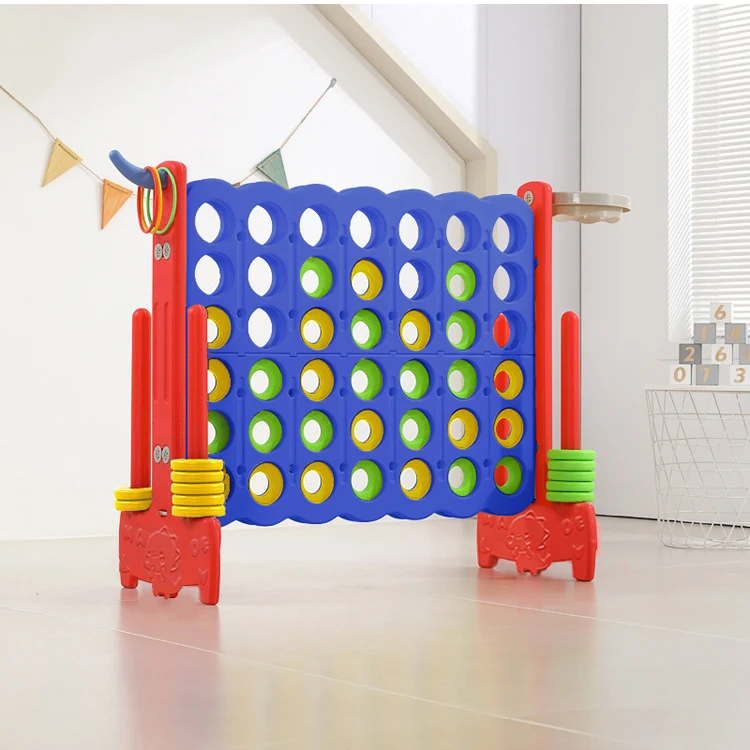 4-to-Score Game Set, 4-in-A-Row Jumbo w/Basketball Hoop 1
