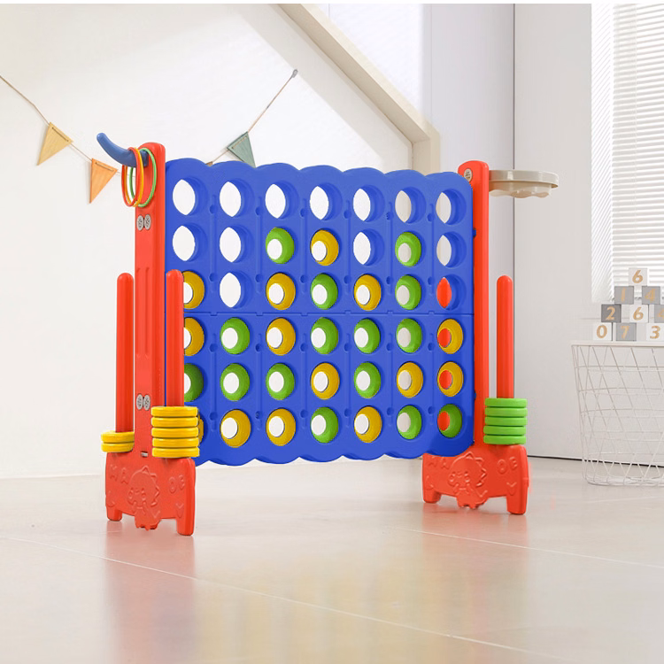 4-to-Score Game Set, 4-in-A-Row Jumbo w/Basketball Hoop