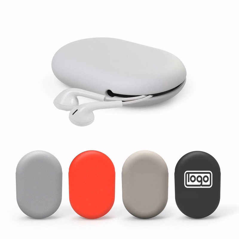 Portable Silicone Earphone Carrying Case Storage Bag