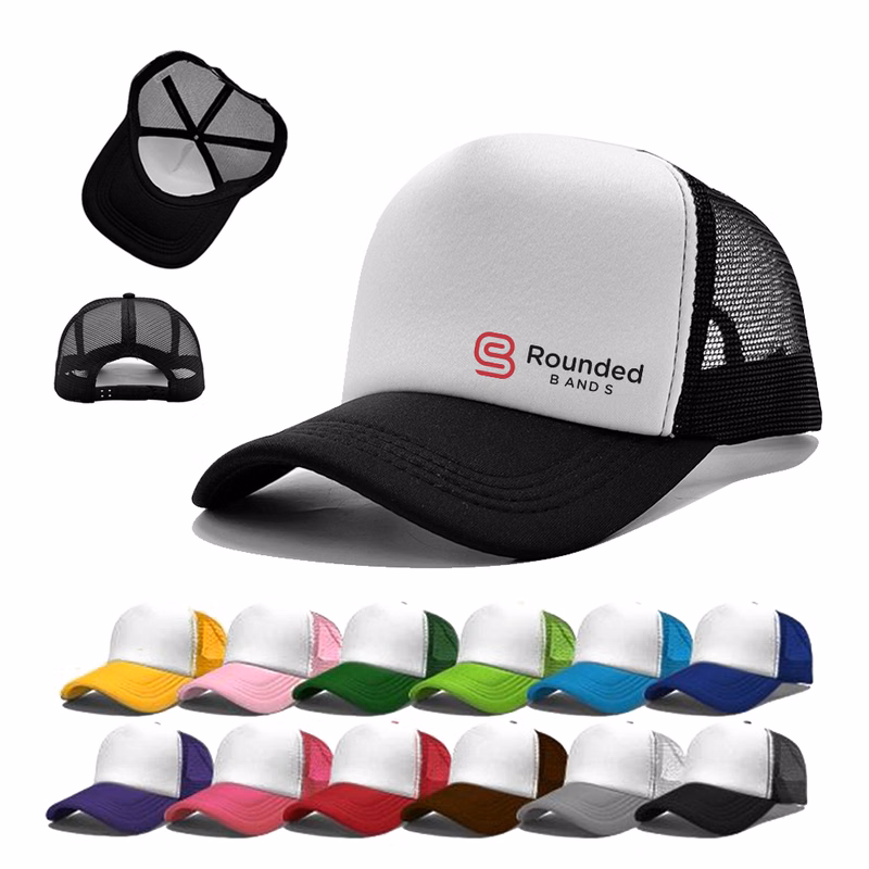 Two-Tone Sponge Mesh Trucker Cap