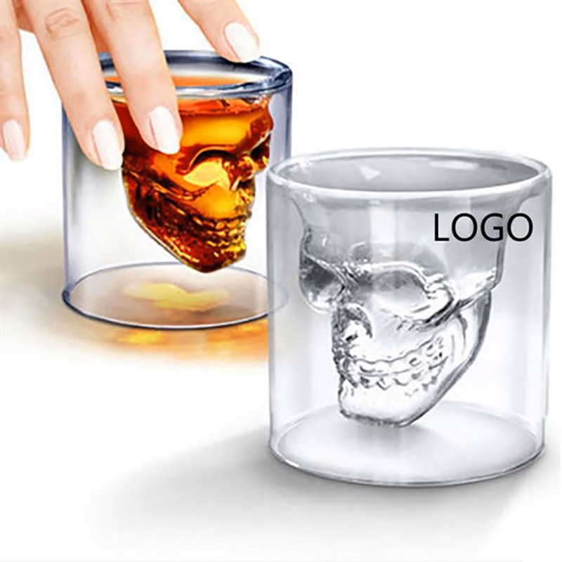 2.5 oz Skull Shot Glass