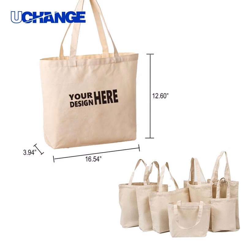 Natural Cotton Canvas Tote Bag